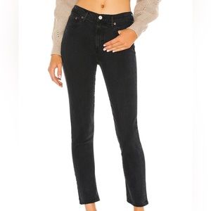 AGOLDE Toni Mid Rise Straight Color Montage Size 25